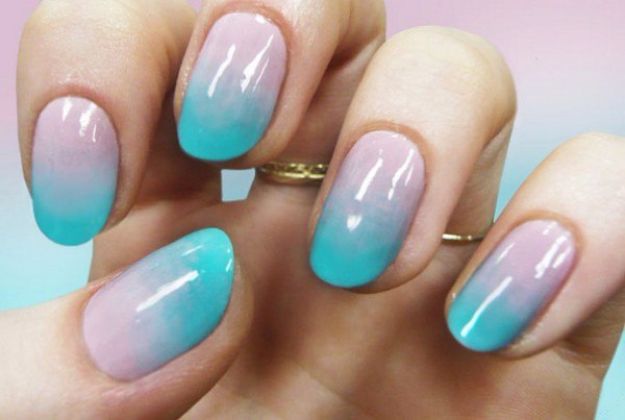 Easy Ways to Paint Nails - DIY Pastel Ombre Manicure - Quick Tips and Tricks for Manicures at Home - Nail Designs and Art Ideas for Simple DIY Pedicures and Manicure at Home - Hacks and Tutorials with Cool Step by Step Instructions and Tutorials - DIY Projects and Crafts by DIY JOY 