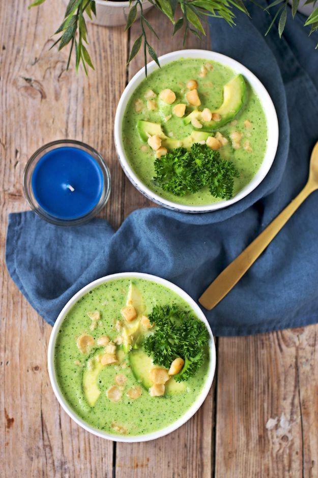 Healthy Broccoli Recipes - Detox Broccoli Soup - Recipe Ideas for Roasted, Steamed, Fresh or Frozen, Healthy, Cheesy, Soup, Salad, Casseroles and Side Dish Vegetables Made With Broccoli. Shrimp, Chicken, Pasta and Paleo Recipes. Easy Dinner, healthy vegetable recipes 