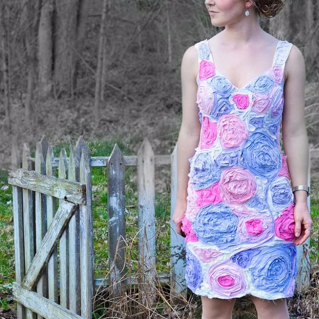 DIY Dresses to Sew for Summer - Flower Dress - Best Free Patterns For Dress Ideas - Easy and Cheap Clothes to Make for Women and Teens - Step by Step Sewing Projects - Short, Summer, Winter, Fall, Inexpensive DIY Fashion 
