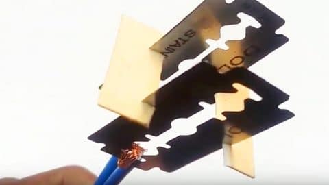 He Wraps A Wire Around A Razor Blade And You’ll Be Shocked When You See What Happens (Watch!) | DIY Joy Projects and Crafts Ideas