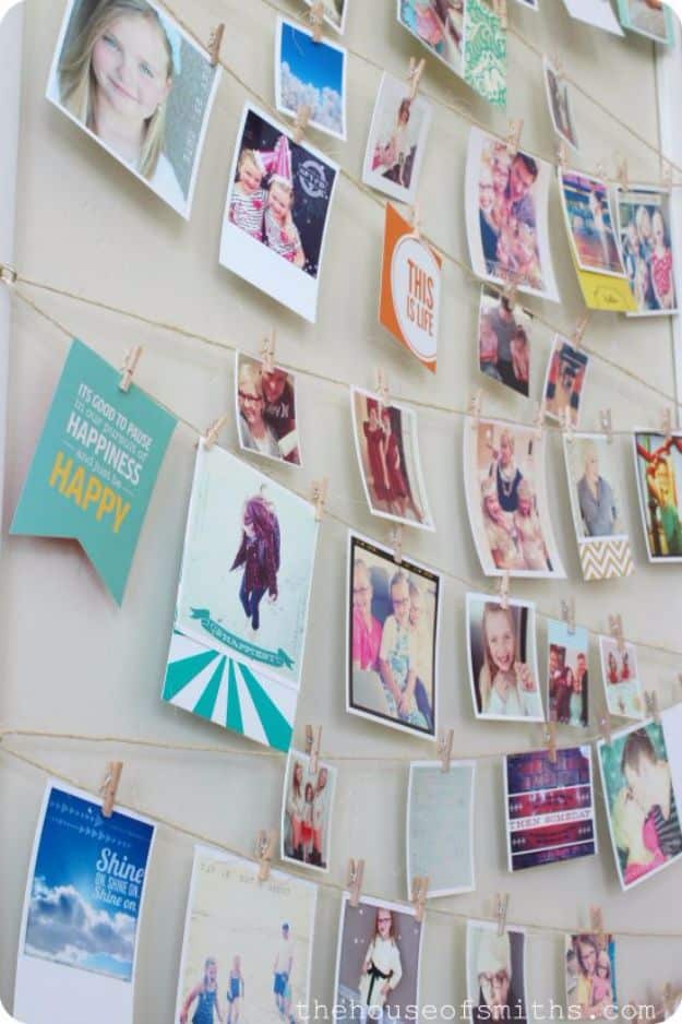 Tips and Tricks for Hanging Photos and Frames - Instagram Photo Wall Display - Step By Step Tutorials and Easy DIY Home Decor Projects for Decorating Walls - Cool Wall Art Ideas for Bedroom, Living Room, Gallery Walls - Creative and Cheap Ideas for Displaying Photos and Prints - DIY Projects and Crafts by DIY JOY #diydecor #decoratingideas