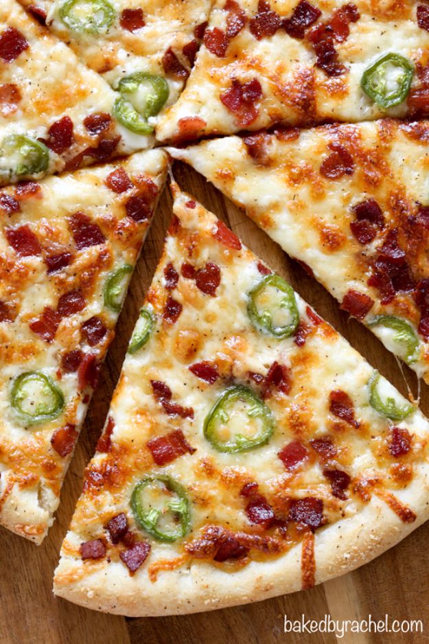 Best Pizza Recipes - Jalapeño Popper Pizza - Homemade Pizza Recipe Ideas for Healthy, Easy Dinner, Lunch and Snacks - How To Make Pizza Dough at Home - Step by Step Tutorials for Varieties with Pepperoni, Gourmet and Unique Tips With Pillsbury Biscuits, for Kids, With Chicken and French Bread - Thin Crust and Deep Dish Pizzas #pizza #recipes