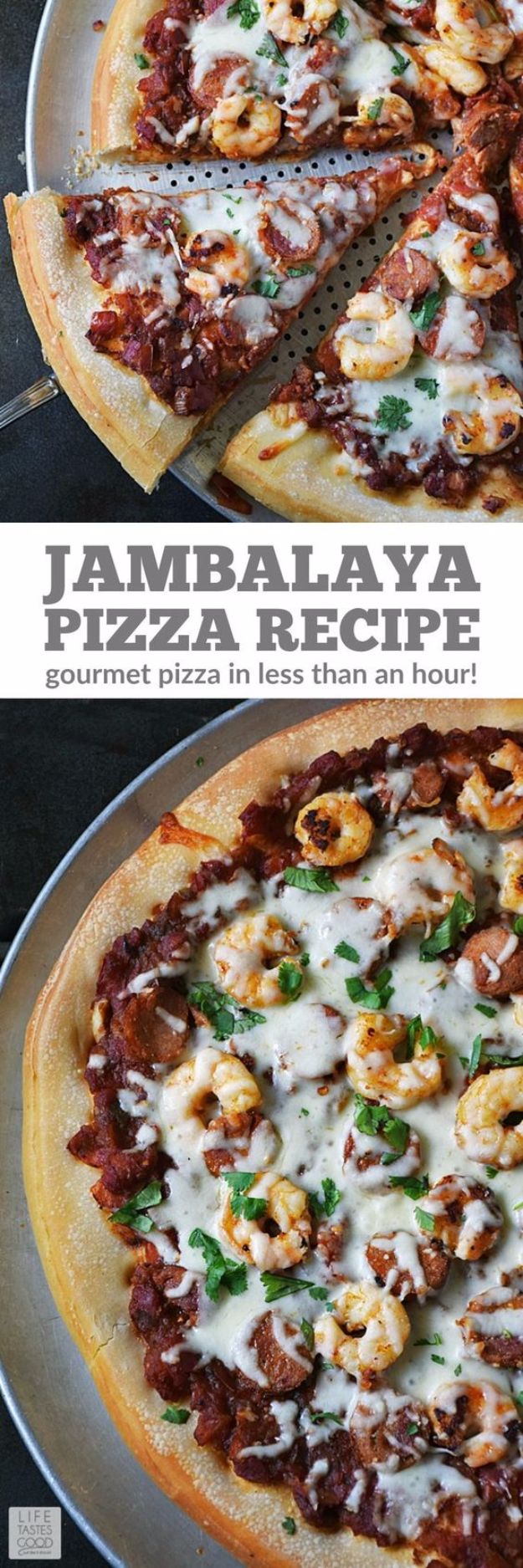Best Pizza Recipes - Jambalaya Pizza - Homemade Pizza Recipe Ideas for Healthy, Easy Dinner, Lunch and Snacks - How To Make Pizza Dough at Home - Step by Step Tutorials for Varieties with Pepperoni, Gourmet and Unique Tips With Pillsbury Biscuits, for Kids, With Chicken and French Bread - Thin Crust and Deep Dish Pizzas #pizza #recipes