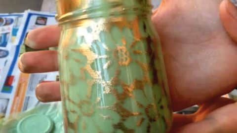 Watch How This Clever Lady Creates A Vintage Style Vase From A Simple Mason Jar! | DIY Joy Projects and Crafts Ideas