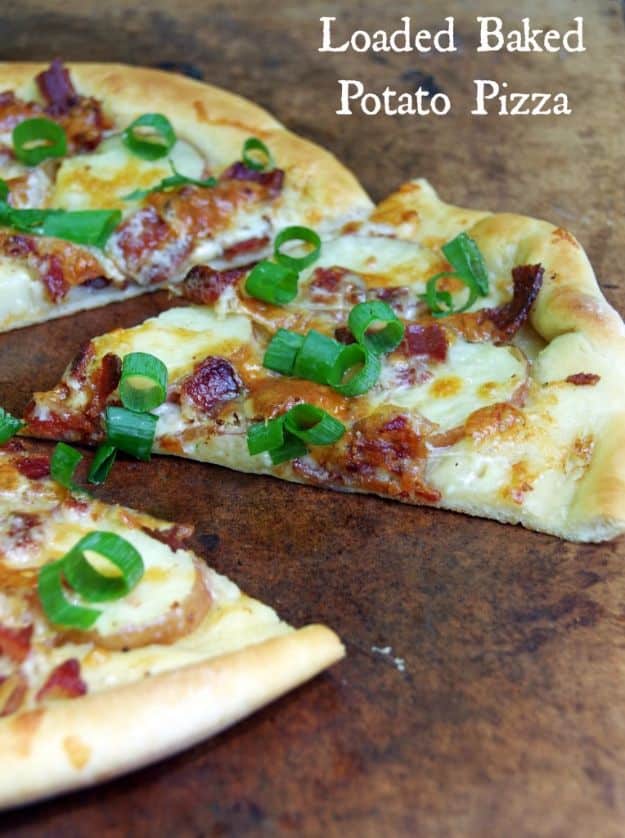 Best Pizza Recipes - Loaded Bake Potato Pizza - Homemade Pizza Recipe Ideas for Healthy, Easy Dinner, Lunch and Snacks - How To Make Pizza Dough at Home - Step by Step Tutorials for Varieties with Pepperoni, Gourmet and Unique Tips With Pillsbury Biscuits, for Kids, With Chicken and French Bread - Thin Crust and Deep Dish Pizzas #pizza #recipes