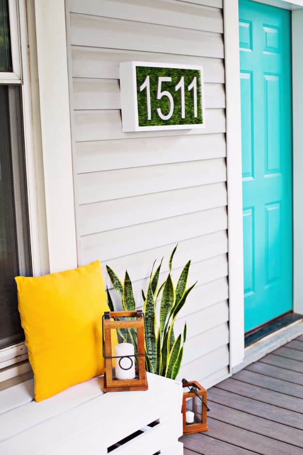 DIY House Numbers - Modern House Number DIY - DIY Numbers To Put In Front Yard and At Front Door - Architectural Numbers and Creative Do It Yourself Projects for Making House Numbers - Easy Step by Step Tutorials and Project Ideas for Home Improvement on A Budget #homeimprovement #diyhomedecor