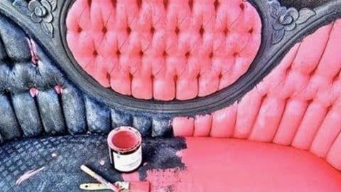 She Discovered A Brilliant Way To Make Her Old Couch Look Like New Again (Watch!) | DIY Joy Projects and Crafts Ideas