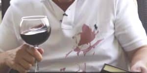 He Spills Red Wine On His Shirt And Removes It With This Easy Solution (Watch!)