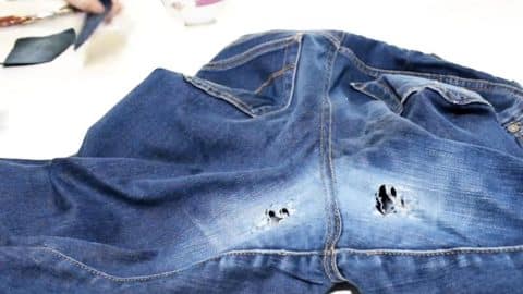 How to Repair Holes In Jeans | DIY Joy Projects and Crafts Ideas