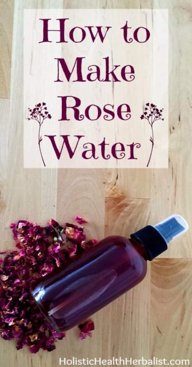 DIY Ideas With Rose Petals - Rose Water - Crafts and DIY Projects, Recipes You Can Make With Rose Petals - Creative Home Decor and Gift Ideas Make Awesome Mothers Day and Christmas Gifts - Crafts and Do It Yourself by DIY JOY #rosecrafts #diygifts