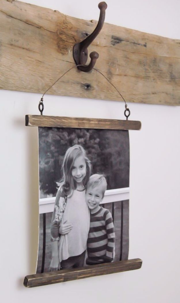 Tips and Tricks for Hanging Photos and Frames - Rustic Wire Photo Hanging - Step By Step Tutorials and Easy DIY Home Decor Projects for Decorating Walls - Cool Wall Art Ideas for Bedroom, Living Room, Gallery Walls - Creative and Cheap Ideas for Displaying Photos and Prints - DIY Projects and Crafts by DIY JOY #diydecor #decoratingideas