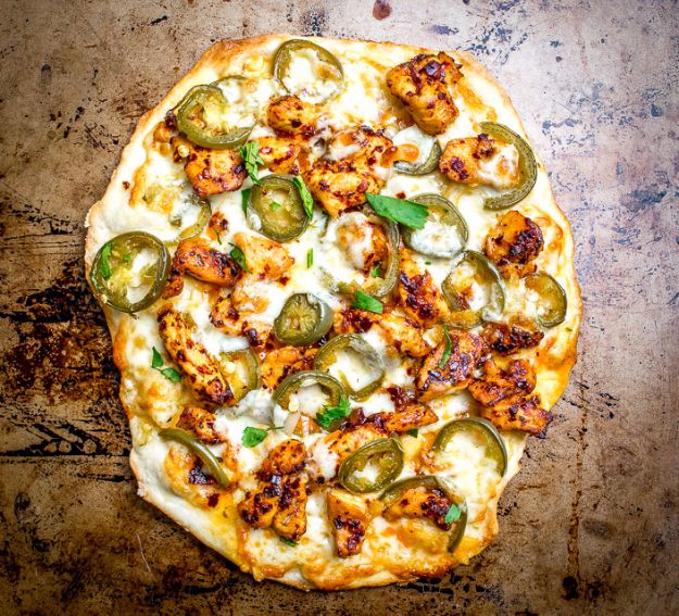 Best Pizza Recipes - Spicy Chicken And Pickled Jalapeno Pizza - Homemade Pizza Recipe Ideas for Healthy, Easy Dinner, Lunch and Snacks - How To Make Pizza Dough at Home - Step by Step Tutorials for Varieties with Pepperoni, Gourmet and Unique Tips With Pillsbury Biscuits, for Kids, With Chicken and French Bread - Thin Crust and Deep Dish Pizzas #pizza #recipes
