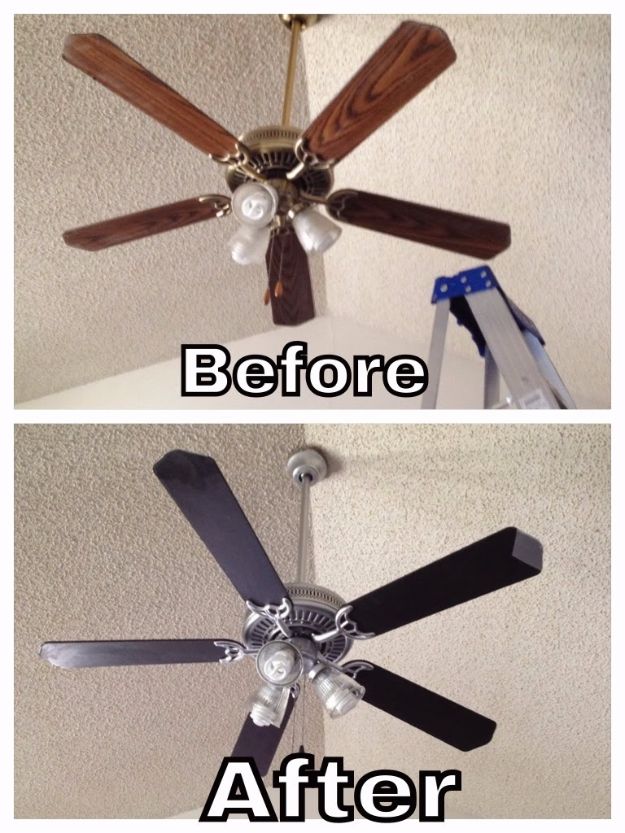 DIY Home Improvement On A Budget - Update Your Ceiling Fan - Easy and Cheap Do It Yourself Tutorials for Updating and Renovating Your House - Home Decor Tips and Tricks, Remodeling and Decorating Hacks - DIY Projects and Crafts by DIY JOY #diy