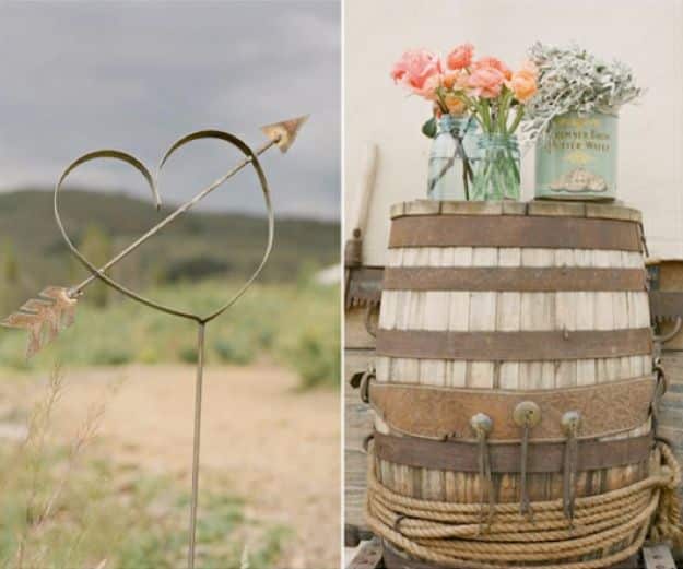 DIY Outdoors Wedding Ideas - Wine Barrel Wedding Decor - Step by Step Tutorials and Projects Ideas for Summer Brides - Lighting, Mason Jar Centerpieces, Table Decor, Party Favors, Guestbook Ideas, Signs, Flowers, Banners, Tablecloth #wedding #diy