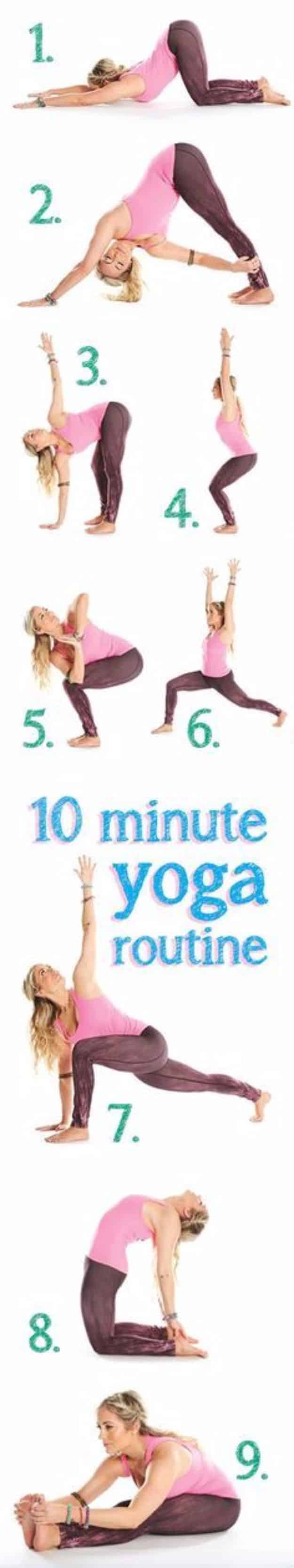 Best Quick At Home Workouts - 10 Minute Yoga Routine - Easy Tutorials and Work Out Ideas for Strength Training and Exercises - Step by Step Tutorials for Butt Workouts, Abs Tummy and Stomach, Legs, Arms, Chest and Back - Fast 5 and 10 Minute Workouts You Can Do On Your Lunch Break, In Car, in Hotel #exercise #health