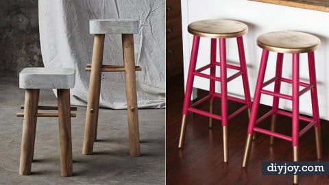 31 DIY Barstools To Make For The Home | DIY Joy Projects and Crafts Ideas