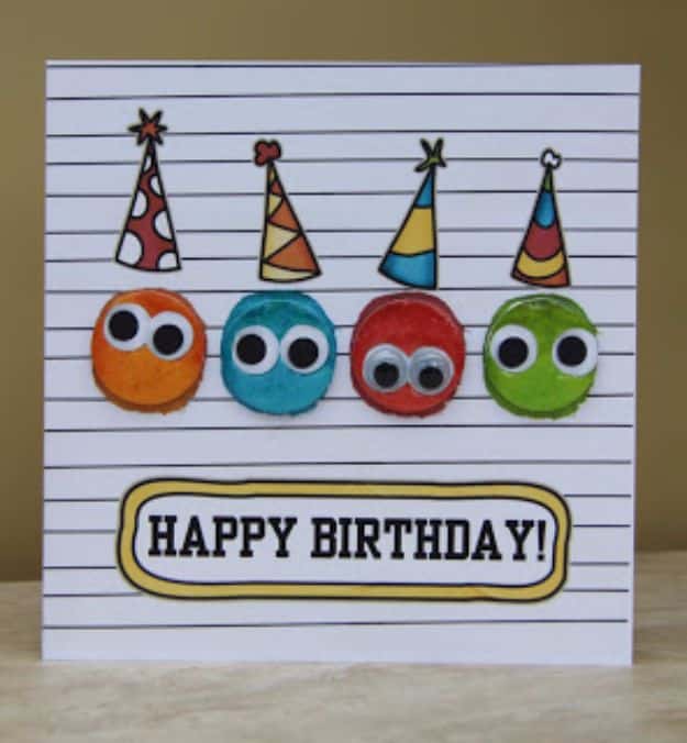 DIY Birthday Cards - Birthday Card For Kids - Easy and Cheap Handmade Birthday Cards To Make At Home - Cute Card Projects With Step by Step Tutorials are Perfect for Birthdays for Mom, Dad, Kids and Adults - Pop Up and Folded Cards, Creative Gift Card Holders and Fun Ideas With Cake 