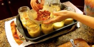 Watch The Yummy And Convenient Thing She Makes In Mason Jars!