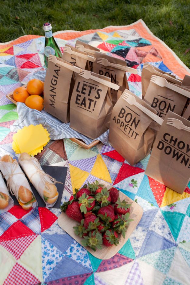 DIY Picnic Ideas - Clip On Picnic Utensils - Cool Recipes and Tips for Picnics and Meals Outdoors - Recipes, Easy Sandwich Wraps, Blankets, Baskets and Carriers to Make for Fun Family Outings and Romantic Date Ideas - Mason Jar Drinks, Snack Holders, Utensil Caddy and Picnic Hacks 