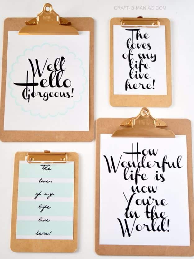 Wall Art On the Cheap! Top 10 Most Popular Free Printables for the Home