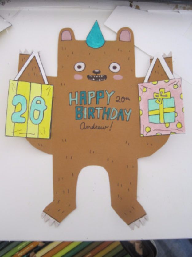 birthday cards for kids to make at home