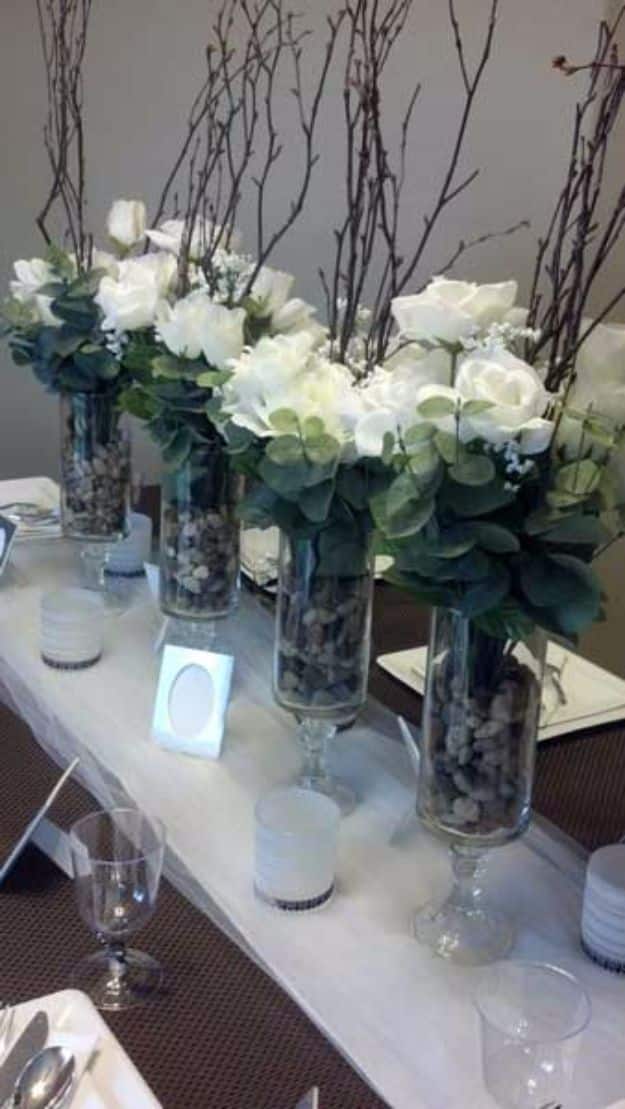 DIY Wedding Centerpieces - DIY Elegant Dollar Store Centerpiece - Do It Yourself Ideas for Brides and Best Centerpiece Ideas for Weddings - Step by Step Tutorials for Making Mason Jars, Rustic Crafts, Flowers, Modern Decor, Vintage and Cheap Ideas for Couples on A Budget Outdoor and Indoor Weddings #diyweddings #weddingcenterpieces #weddingdecorideas