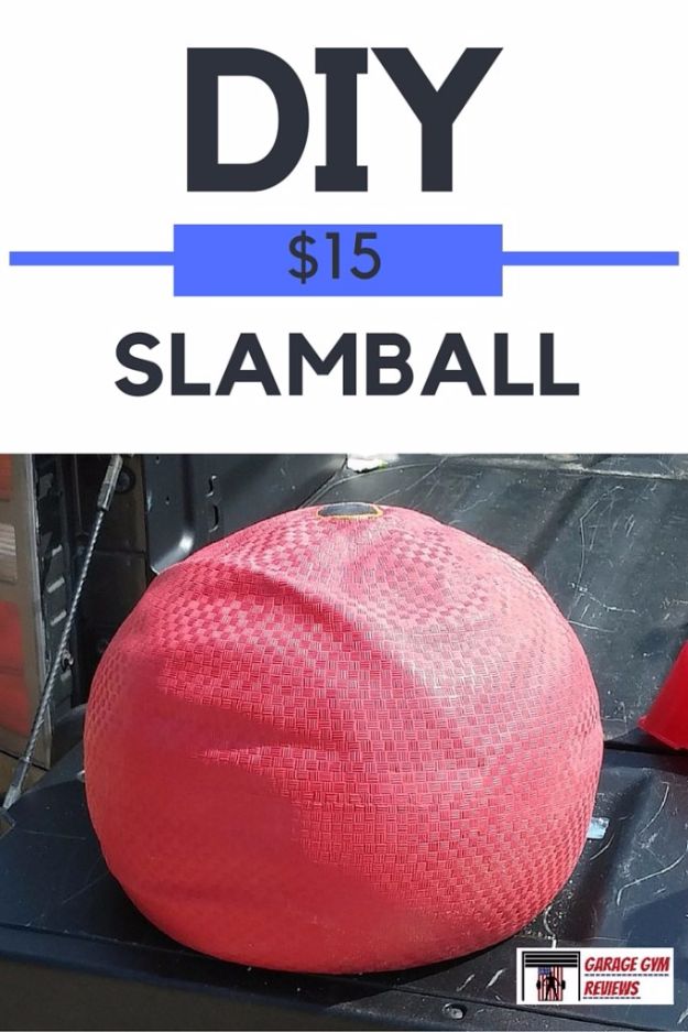 DIY Exercise Equipment Projects - DIY Slamball - Homemade Weights and Strength Training Projects - How To Build Simple and Easy Fitness Equipment, Yoga Mats, PVC Pipe Ideas for Butt Workouts, Strength Training and Do It Yourself Workouts At Home t