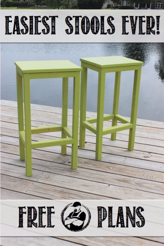 diy barstools - Easy DIY Bar Stools - Easy and Cheap Ideas for Seating and Creative Home Decor - Do It Yourself Bar Stools for Modern, Rustic, Farmhouse, Shabby Chic, Industrial and Simple Classic Decor #barstools #diy