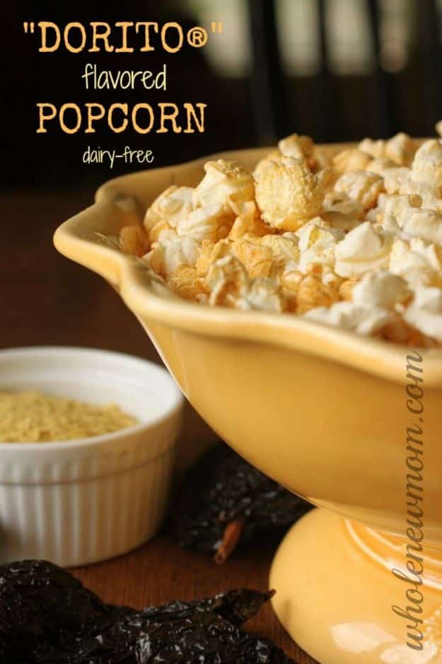 DIY Recipes Made With Doritos - “Dorito”-Flavored Popcorn - Best Dorito Recipes for Casserole, Taco Salad, Chicken Dinners, Beef Casseroles, Nachos, Easy Cool Ranch Meals and Ideas for Dips, Snacks and Kids Recipe Tutorials - Quick Lunch Ideas and Recipes for Parties 