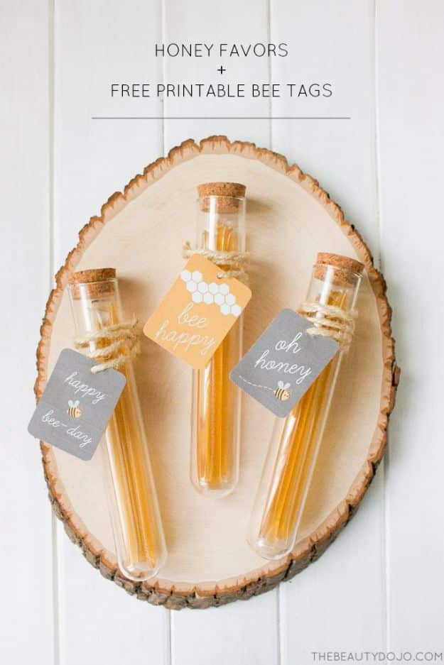 DIY Wedding Favors - Honey Test Tube Favors - Do It Yourself Ideas for Brides and Best Wedding Favor Ideas for Weddings - cheap wedding favor ideas #wedding #diy