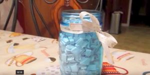 She Surprises Boyfriend With A Very Sentimental Mason Jar Gift For Their Anniversary (Brilliant!)