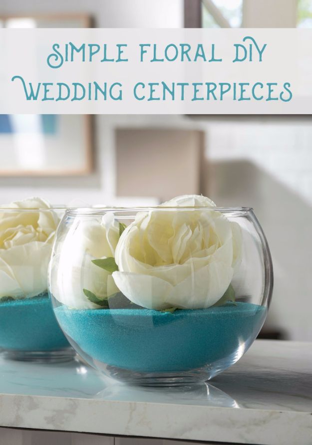 DIY Wedding Centerpieces - Quick Floral DIY Wedding Centerpieces - Do It Yourself Ideas for Brides and Best Centerpiece Ideas for Weddings - Step by Step Tutorials for Making Mason Jars, Rustic Crafts, Flowers, Modern Decor, Vintage and Cheap Ideas for Couples on A Budget Outdoor and Indoor Weddings #diyweddings #weddingcenterpieces #weddingdecorideas