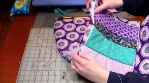 She Just Learned How To Quilt And She Made This Awesome Item From Scrap Fabrics (Watch!) | DIY Joy Projects and Crafts Ideas
