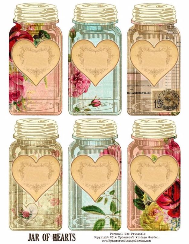 31 free printables and templates for mason jars