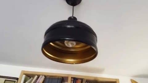 I Was Shocked When I Saw What He Made This Pendant Light Out Of And You Will Be Too! | DIY Joy Projects and Crafts Ideas
