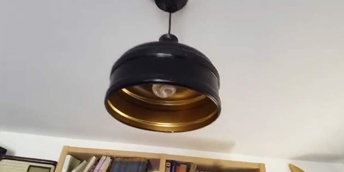 I Was Shocked When I Saw What He Made This Pendant Light Out Of And You