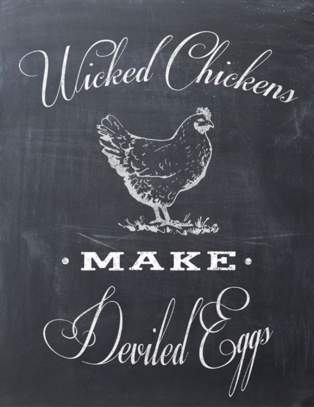 Free Printables For Your Walls - Wicked Chickens Free Printable - Best Free Prints for Wall Art and Picture to Print for Home and Bedroom Decor - Ideas for the Home, Organization - Quotes for Bedroom and Kitchens, Vintage Bathroom Pictures - Downloadable Printable for Kids - DIY and Crafts by DIY JOY 