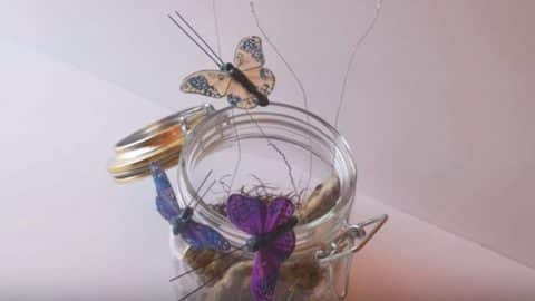 Who Doesn’t Love Butterflies? Watch How She Makes Them Fly Out Of This Mason Jar! | DIY Joy Projects and Crafts Ideas