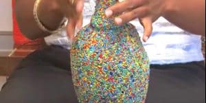 Watch How She Turns Trash To Treasure By Upcycling Empty Wine Bottles!