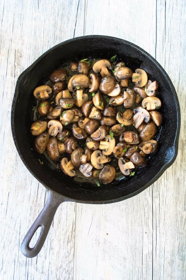 Best Recipes Made With Beer - Beer Butter Mushrooms - Easy Dinner, Lunch and Snack Recipe Ideas Made With Beer - Food for the Slow Cooker and Crockpot, Meat and Chicken Dishes, Appetizers, Homemade Pretzels, Summer BBQ Sauces and PArty Food Ideas 
