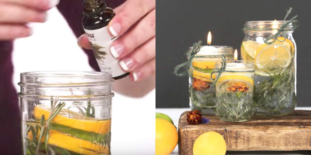 Genius Woman Makes Mason Jar Candles And It’s What She Uses That Makes Them Perfect For Outdoors! | DIY Joy Projects and Crafts Ideas