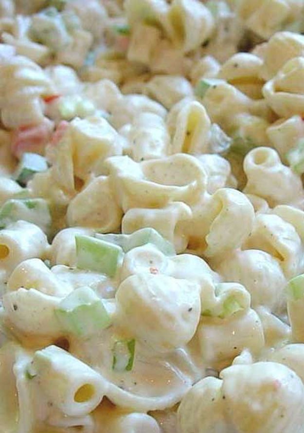 Best Country Cooking Recipes - Creamy Southern Pasta Salad - Easy Recipes for Country Food Like Chicken Fried Steak, Fried Green Tomatoes, Southern Gravy, Breads and Biscuits, Casseroles and More - Breakfast, Lunch and Dinner Recipe Ideas for Families and Feeding A Crowd - Step by Step Instructions for Making Homestyle Dips, Snacks, Desserts #recipes