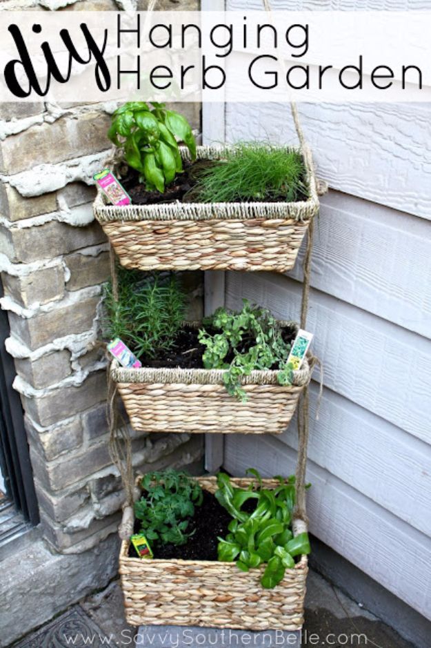 Best Country Decor Ideas for Your Porch - DIY Hanging Herb Garden - Rustic Farmhouse Decor Tutorials and Easy Vintage Shabby Chic Home Decor for Kitchen, Living Room and Bathroom - Creative Country Crafts, Furniture, Patio Decor and Rustic Wall Art and Accessories to Make and Sell 