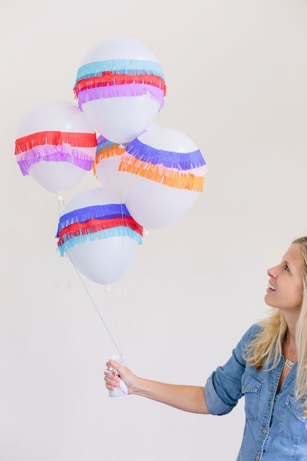 DIY Backyard Party Decor - DIY Piñata Balloons - Cool Ideas for Decorations for Parties - Easy and Cheap Crafts for Summer Barbecues and Family Get Togethers, Swimming and Pool Party Fun - Step by Step Tutorials For Banners, Table Decor, Serving Ideas and Mason Jar Crafts r