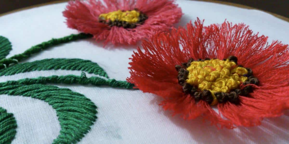 Embroidered Clothing Is The Rage Now And She Shows Us How She Does These Fabulous Poppies! | DIY Joy Projects and Crafts Ideas