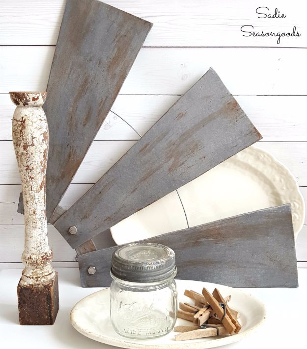 Best Country Decor Ideas - Farmhouse-Style Revamped Ceiling Fan Blades - Rustic Farmhouse Decor Tutorials and Easy Vintage Shabby Chic Home Decor for Kitchen, Living Room and Bathroom - Creative Country Crafts, Rustic Wall Art and Accessories to Make and Sell 