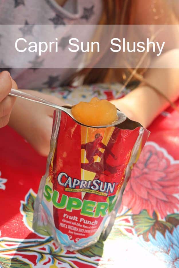 DIY Hacks for Summer - Frozen Capri Sun - Easy Projects to Try This Summer To Get Organized, Spend Time Outdoors, Play With The Kids, Stay Cool In The Heat - Tips and Tricks to Make Summertime Awesome - Crafts and Home Decor by DIY JOY 