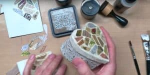 He Does An Easy New DIY Project — Distressed Paper Mosaic. I Haven’t Seen Anything Like It (Watch!)