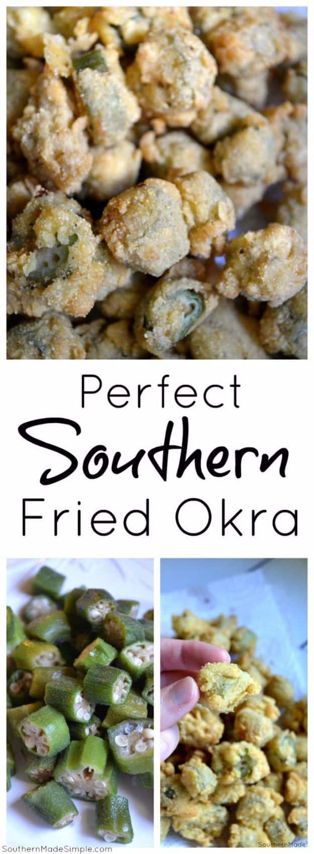 Best Country Cooking Recipes - Perfect Southern Fried Okra - Easy Recipes for Country Food Like Chicken Fried Steak, Fried Green Tomatoes, Southern Gravy, Breads and Biscuits, Casseroles and More - Breakfast, Lunch and Dinner Recipe Ideas for Families and Feeding A Crowd - Step by Step Instructions for Making Homestyle Dips, Snacks, Desserts #recipes