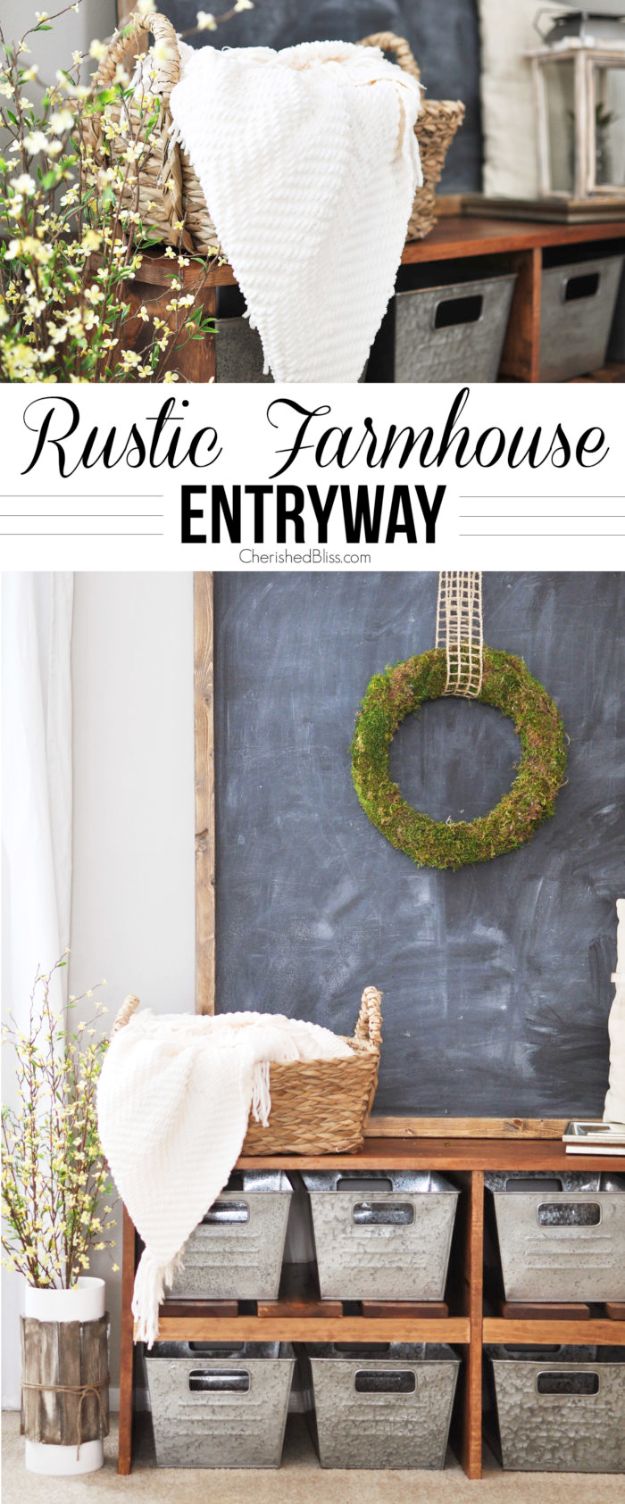 Best Country Decor Ideas - Rustic Farmhouse Entryway - Rustic Farmhouse Decor Tutorials and Easy Vintage Shabby Chic Home Decor for Kitchen, Living Room and Bathroom - Creative Country Crafts, Rustic Wall Art and Accessories to Make and Sell 